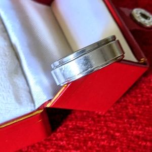 STEEL SPINNER MENS WEDDING BAND